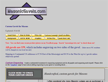 Tablet Screenshot of masonicgavels.com